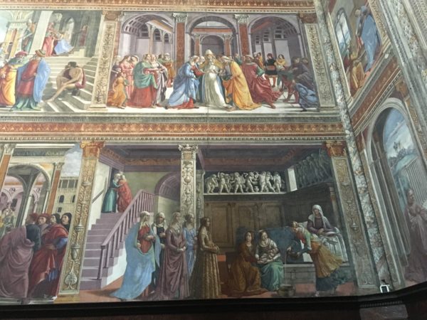 Particolare degli affreschi della Cappella Maggiore in Santa Maria Novella