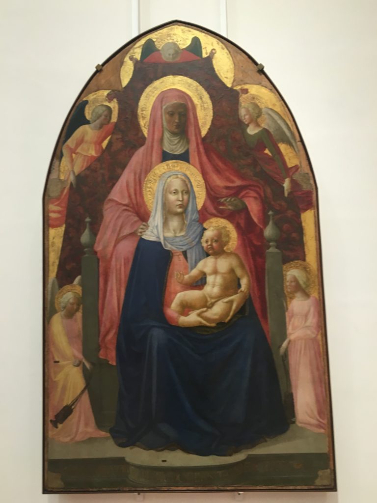 Masaccio e Masolino "Sant'Anna Metterza" 1424-1425 , Firenze Galleria degli Uffizi