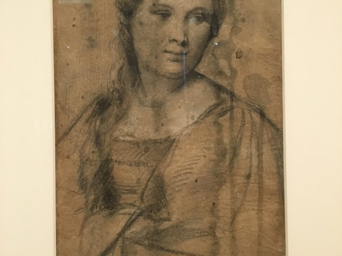 "Ritratto di giovane donna" Tiziano Vecellio Gabinetto Disegni e Stampe degli Uffizi