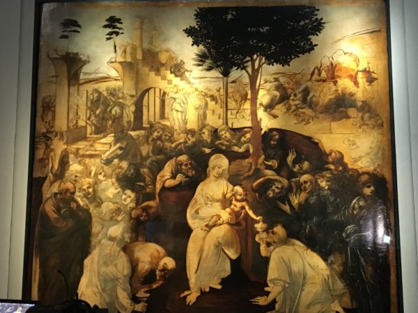Adorazione dei Magi di Leonardo in mostra agli Uffizi